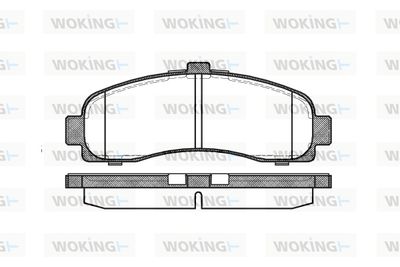 WOKING P5313.10 Тормозные колодки и сигнализаторы  для NISSAN MICRA II (K11) 1.0 i 16V