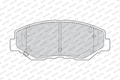 BREMSBELAGSATZ SCHEIBENBREMSE FERODO FDB1658 1