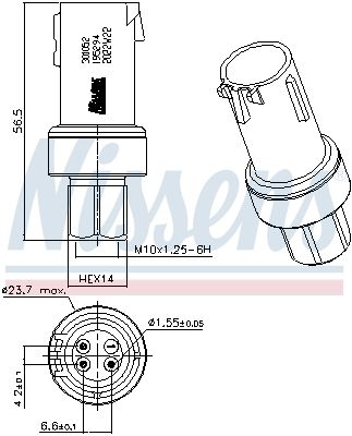 COMUTATOR PRESIUNE AER CONDITIONAT NISSENS 301052 5