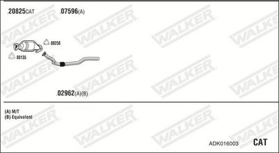 Изпускателна система WALKER ADK016003