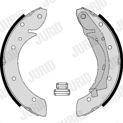 Комплект тормозных колодок JURID 362613J для PEUGEOT 405