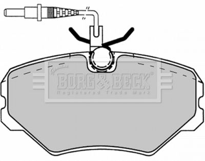 BORG & BECK BBP1137 Тормозные колодки и сигнализаторы  для PEUGEOT 405 I Break (15E) 1.9