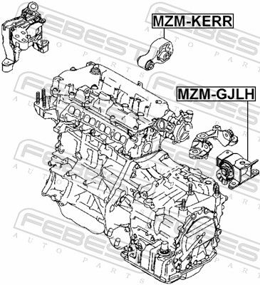SUPORT MOTOR FEBEST MZMGJLH 1