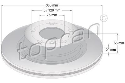 TOPRAN Remschijf COATED (501 902)