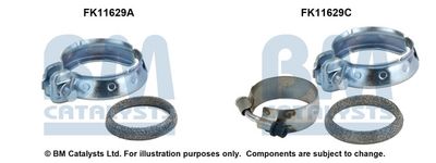 zestaw montażowy, filtr sadzy / filtr cząstek stałych BM CATALYSTS FK11629