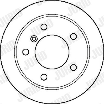 Тормозной диск JURID 562156J для VW LT