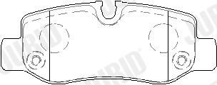 BREMSBELAGSATZ SCHEIBENBREMSE JURID 573798J 1