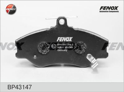 Комплект тормозных колодок, дисковый тормоз FENOX BP43147 для HYUNDAI GRACE