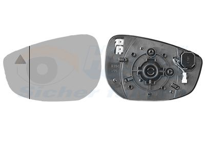 Sklo do zrcátka, vnější zrcátko VAN WEZEL 2705835