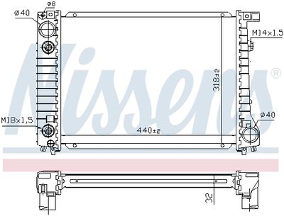 RADIATOR RACIRE MOTOR NISSENS 60796A 4