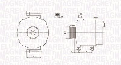 MAGNETI MARELLI 063731676010 Генератор для MINI MINI Кабриолет (R52)