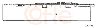 Cable Pull, parking brake 92.10.7401