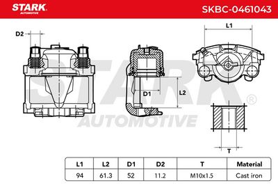 спирачен апарат STARK SKBC-0461043