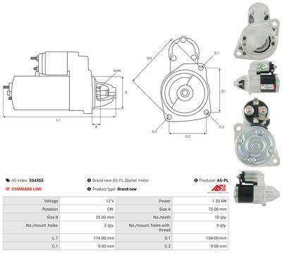 STARTER AS-PL S5435S 4
