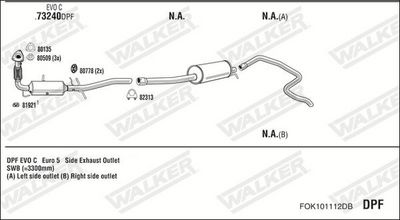 ABGASANLAGE WALKER FOK101112DB