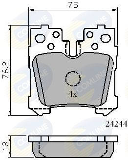 COMLINE CBP01722 Тормозные колодки и сигнализаторы  для LEXUS LS (_F4_) 460 (USF40, USF41)