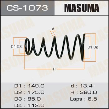 MASUMA CS-1073 Пружина подвески  для TOYOTA CAMRY (Тойота Камр)