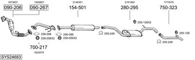 Изпускателна система BOSAL SYS24683