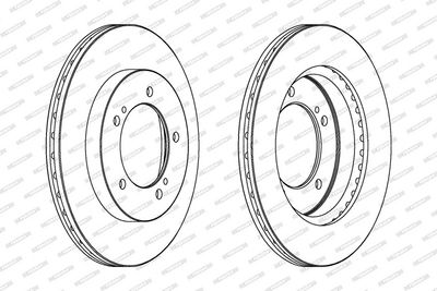 BREMSSCHEIBE FERODO DDF979 1