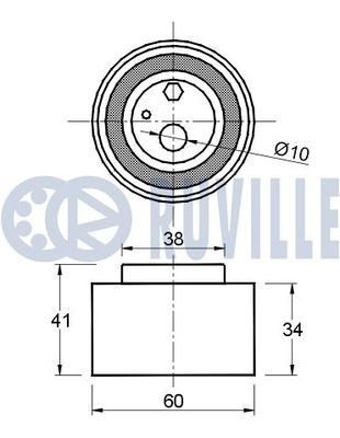 SPANNROLLE ZAHNRIEMEN RUVILLE 541445 1