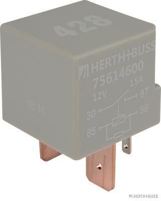 Реле, рабочий ток HERTH+BUSS ELPARTS 75614600 для VW BEETLE