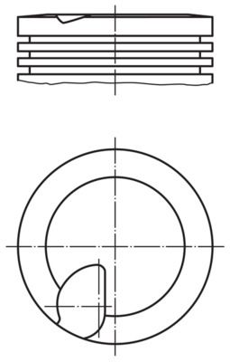 Zuiger - 0384100 - MAHLE