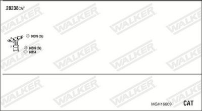 Изпускателна система WALKER MGH16609