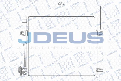 Конденсатор, кондиционер JDEUS M-7171200 для MERCEDES-BENZ R-CLASS