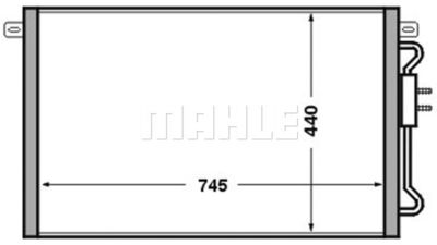 Конденсатор, кондиционер MAHLE AC 513 000S для CHRYSLER VOYAGER