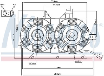 NISSENS 85425 Вентилятор системи охолодження двигуна 