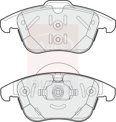 APEC Brake Pad Set, disc brake PAD1878B