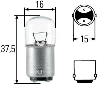 Bulb, licence plate light 8GA 002 071-371