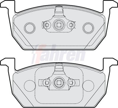 Fahren Brake Pad Set, disc brake FBP3909