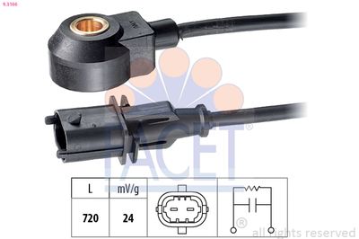 FACET Klopfsensor Made in Italy - OE Equivalent (9.3166)