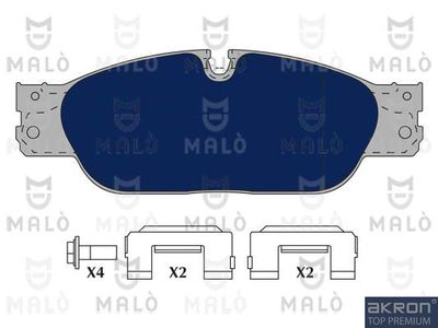 AKRON-MALÒ 1050424 Тормозные колодки и сигнализаторы  для JAGUAR S-TYPE II (X200) 2.7 D