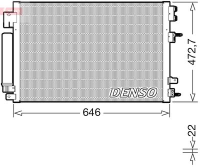 DENSO Kondensator, Klimaanlage (DCN13021)