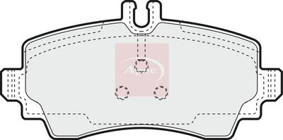 APEC Brake Pad Set, disc brake PAD993
