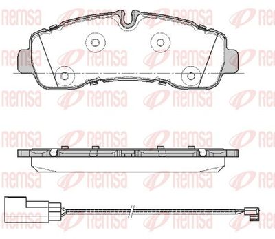 Brake pad set, disc brake