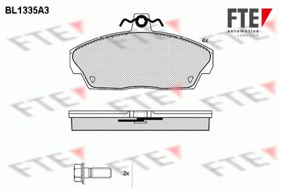 Комплект тормозных колодок, дисковый тормоз FTE 9010123 для LAND ROVER FREELANDER