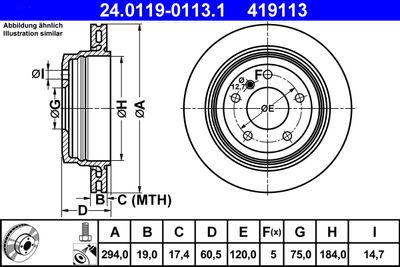 Brake Disc 24.0119-0113.1