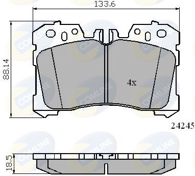 COMLINE CBP01733 Тормозные колодки и сигнализаторы  для LEXUS LS (_F4_) 460 (USF40, USF41)