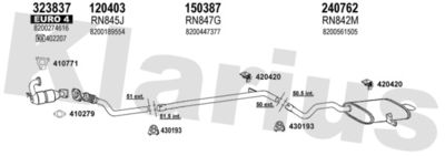 Układ wydechowy KLARIUS 721332E