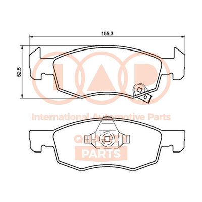 Комплект тормозных колодок, дисковый тормоз IAP QUALITY PARTS 704-09030P для OPEL CORSA