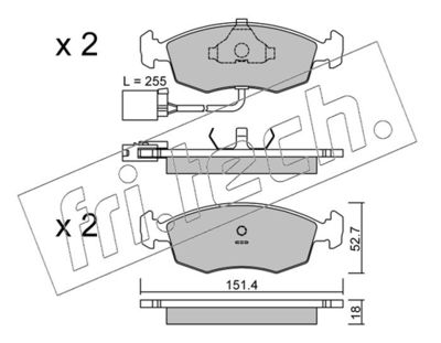 fri.tech. 096.1 Тормозные колодки и сигнализаторы для FORD SCORPIO II (GFR, GGR) 2.9 i fri.tech. 096.1 Тормозные колодки и сигнализаторы для FORD SCORPIO II (GFR, GGR) 2.9 i