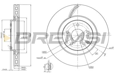 BREMSI CD7856V Тормозные диски для MERCEDES-BENZ C-CLASS T-Model (S203) C 350 (203.256) BREMSI CD7856V Тормозные диски для MERCEDES-BENZ C-CLASS T-Model (S203) C 350 (203.256)
