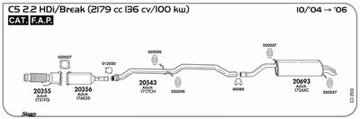 Układ wydechowy SIGAM CI203