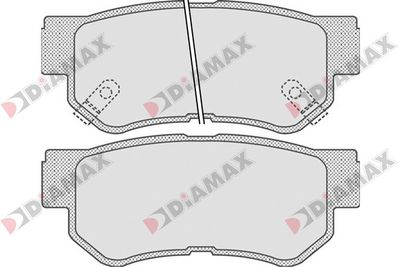 Комплект тормозных колодок, дисковый тормоз DIAMAX N09171 для HYUNDAI MATRIX