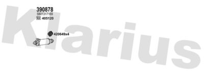 Układ wydechowy KLARIUS 470039E