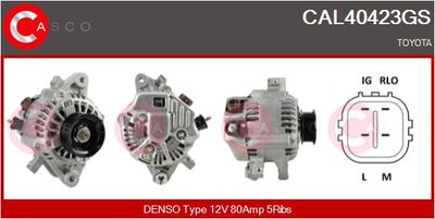 Генератор CASCO CAL40423GS для TOYOTA IQ