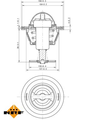 Thermostat, coolant 725083